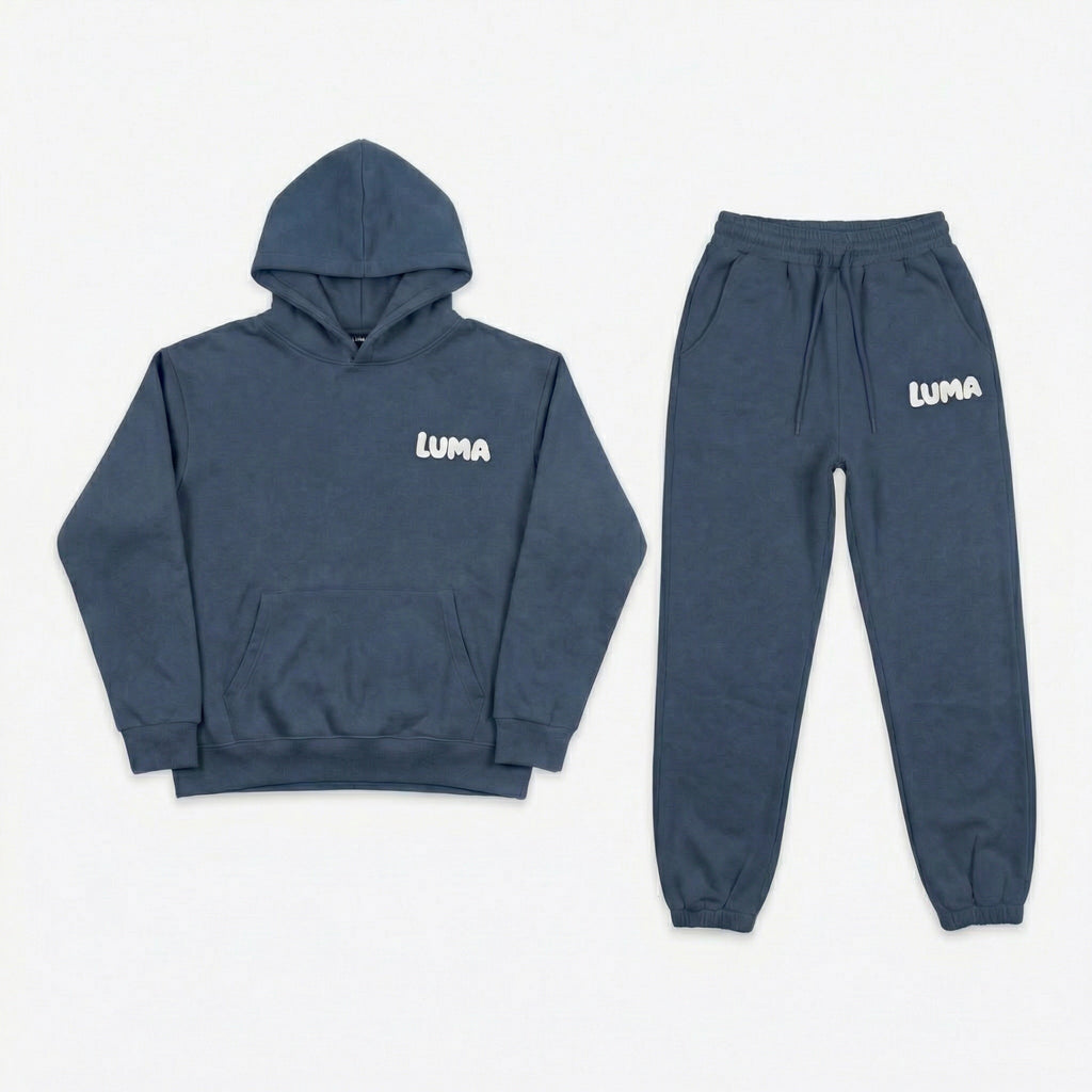 Navy Blue LUMA Cropped Set